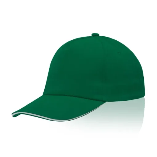 Gift Campaign Cappello con bordo della visiera colorato in cotone pettinato 255g/m2> Cappellini Personalizzati