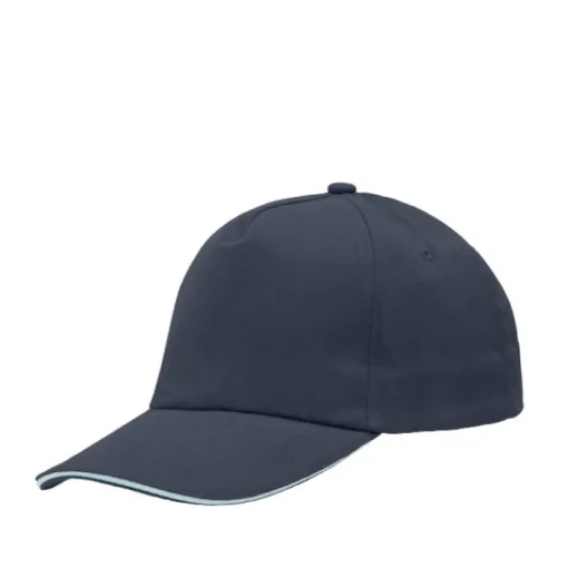 Gift Campaign Cappello con bordo della visiera colorato in cotone pettinato 255g/m2> Cappellini Personalizzati