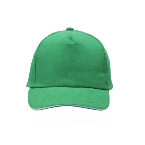 Gift Campaign Cappello con bordo della visiera colorato in cotone pettinato 255g/m2> Cappellini Personalizzati