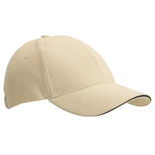 Gift Campaign Cappello con visiera sandwitch in cotone con fibbia di metallo Cottonclub> Cappellini Personalizzati
