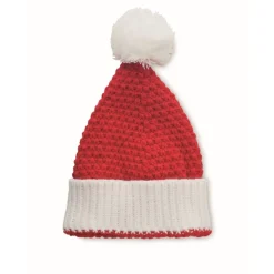 Gift Campaign Cappello da Babbo Natale con pompon in morbido acrilico personalizzato> Gadget Natalizi