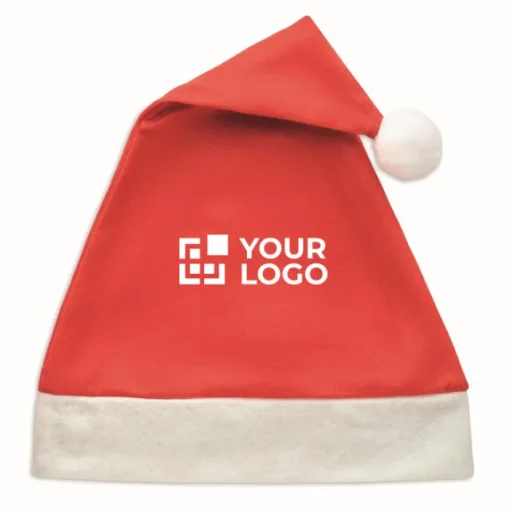 Gift Campaign Cappello da Babbo Natale dal design classico personalizzato in RPET> Gadget Natalizi