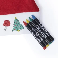 Gift Campaign Cappello di Babbo Natale per bambini in tnt da colorare Colour> Gadget Natalizi