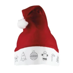 Gift Campaign Cappello di Babbo Natale con disegni da colorare con 4 colori a cera></noscript> Gadget Natalizi