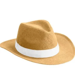 Gift Campaign Cappello di carta con nastro in vari colori da personalizzare> Cappelli Di Paglia Personalizzati