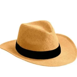 Gift Campaign Cappello di carta con nastro in vari colori da personalizzare> Cappelli Di Paglia Personalizzati