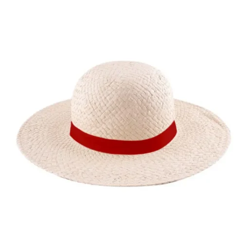 Gift Campaign Cappello di carta da donna a tesa larga con nastro personalizzabile> Cappelli Di Paglia Personalizzati