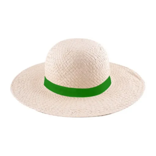 Gift Campaign Cappello di carta da donna a tesa larga con nastro personalizzabile> Cappelli Di Paglia Personalizzati