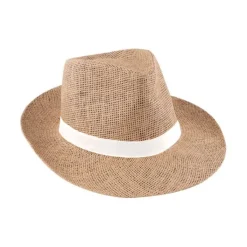 Gift Campaign Cappello di carta marrone con nastro personalizzabile Ø 34 cm> Cappelli Di Paglia Personalizzati