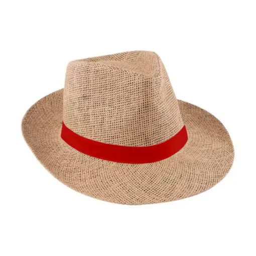 Gift Campaign Cappello di carta marrone con nastro personalizzabile Ø 34 cm> Cappelli Di Paglia Personalizzati
