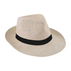 Gift Campaign Cappello di carta naturale con nastro personalizzabile Ø 34 cm> Cappelli Di Paglia Personalizzati