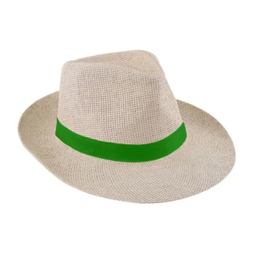 Gift Campaign Cappello di carta naturale con nastro personalizzabile Ø 34 cm> Cappelli Di Paglia Personalizzati