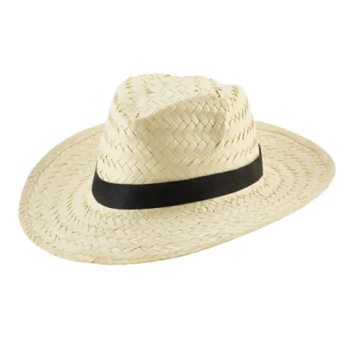 Gift Campaign Cappello di paglia chiaro con nastro personalizzabile Beachtime Sublim> Cappelli Di Paglia Personalizzati