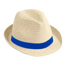 Gift Campaign Cappello di paglia chiaro con nastro personalizzabile Dominica Clear> Cappelli Di Paglia Personalizzati