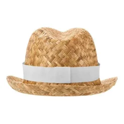 Gift Campaign Cappello di paglia naturale traspirante con nastro personalizzabile> Cappelli Di Paglia Personalizzati