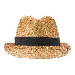 Gift Campaign Cappello di paglia naturale traspirante con nastro personalizzabile><noscript><img width=