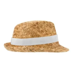 Gift Campaign Cappello di paglia naturale traspirante con nastro personalizzabile><noscript><img width=
