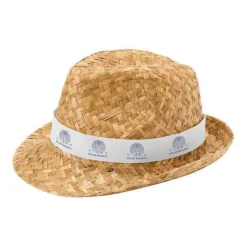 Gift Campaign Cappello di paglia naturale traspirante con nastro personalizzabile><noscript><img width=