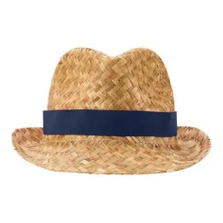 Gift Campaign Cappello di paglia naturale traspirante con nastro personalizzabile><noscript><img width=