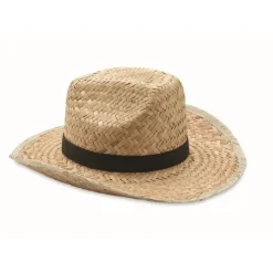 Gift Campaign Cappello di paglia personalizzato stile cowboy nastro con logo Tulum> Cappelli Di Paglia Personalizzati