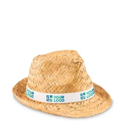 Gift Campaign Cappello di paglia pubblicitario con nastro bianco o nero Havana></noscript> Cappelli Di Paglia Personalizzati
