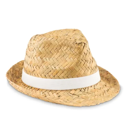 Gift Campaign Cappello di paglia pubblicitario con nastro bianco o nero Havana> Cappelli Di Paglia Personalizzati