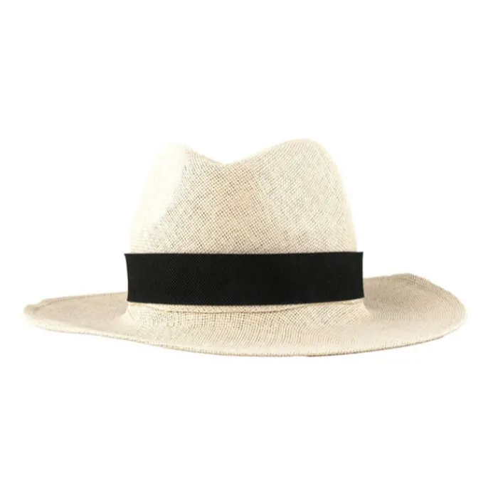 Gift Campaign Cappello in carta color naturale con nastro personalizzabile> Cappelli Di Paglia Personalizzati