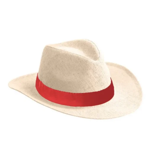 Gift Campaign Cappello in carta color naturale con nastro personalizzabile> Cappelli Di Paglia Personalizzati