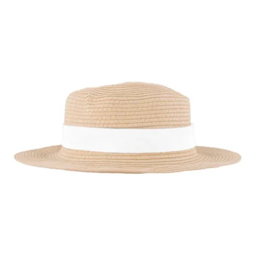 Gift Campaign Cappello in carta color naturale con nastro colorato da personalizzare> Cappelli Di Paglia Personalizzati