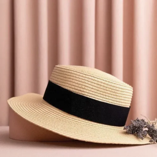 Gift Campaign Cappello in carta color naturale con nastro colorato da personalizzare> Cappelli Di Paglia Personalizzati