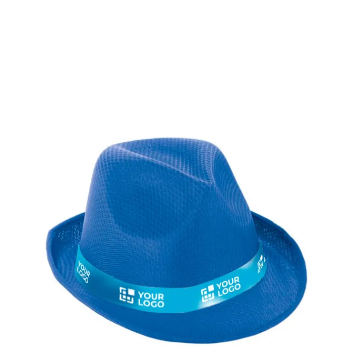 Gift Campaign Cappello in plastica PP di vari colori con nastro sublimabile> Cappellini Personalizzati|Cappelli Di Paglia Personalizzati
