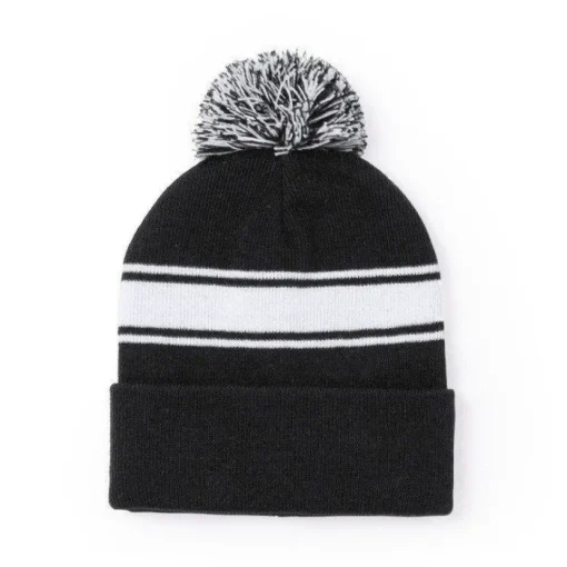 Gift Campaign Cappello invernale tanti colori con fasce bianche e risvolto PomPon> Berretti Invernali