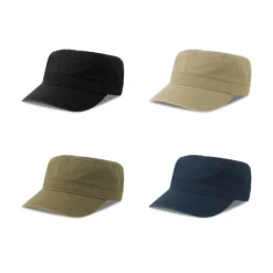 Gift Campaign Cappello militare con visiera semicurva in cotone ecologico 280 g/m2></noscript> Cappellini Personalizzati