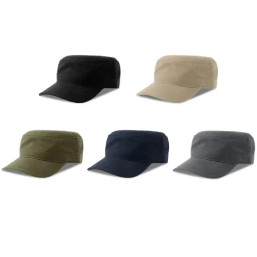Gift Campaign Cappello militare in cotone con visiera e chiusura in velcro 280 g/m2> Cappellini Personalizzati