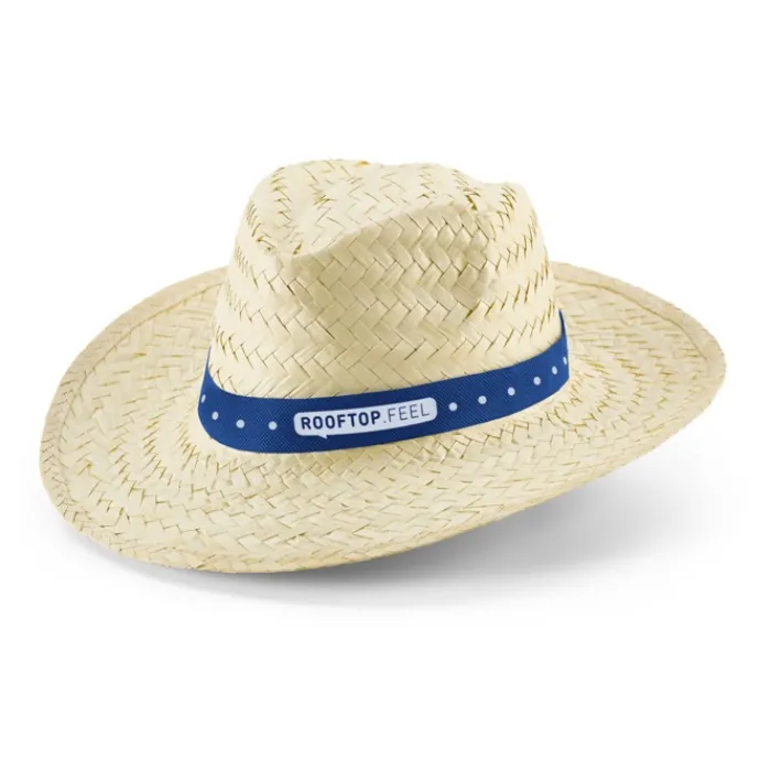 Gift Campaign Cappello paglia chiaro nastro colori vivaci personalizzabile Beachtime> Cappelli Di Paglia Personalizzati