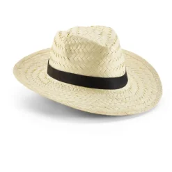 Gift Campaign Cappello paglia chiaro nastro colori vivaci personalizzabile Beachtime><noscript><img width=