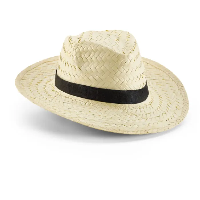 Gift Campaign Cappello paglia chiaro nastro colori vivaci personalizzabile Beachtime> Cappelli Di Paglia Personalizzati