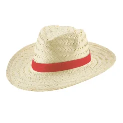 Gift Campaign Cappello paglia chiaro nastro colori vivaci personalizzabile Beachtime><noscript><img width=