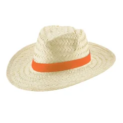 Gift Campaign Cappello paglia chiaro nastro colori vivaci personalizzabile Beachtime><noscript><img width=