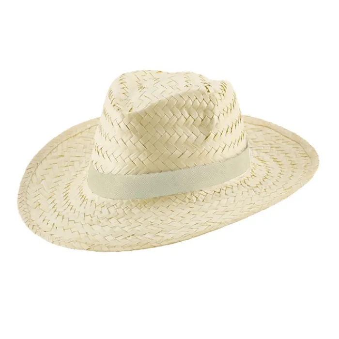 Gift Campaign Cappello paglia chiaro nastro colori vivaci personalizzabile Beachtime> Cappelli Di Paglia Personalizzati