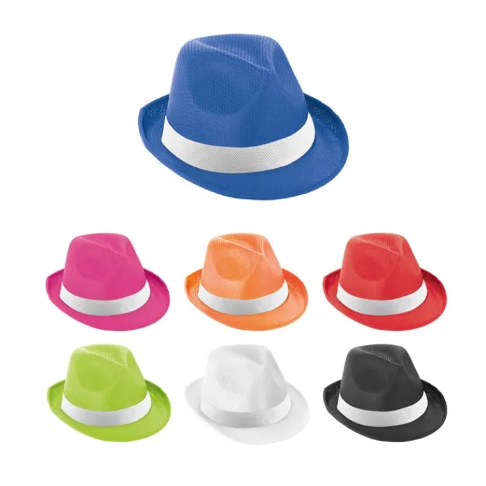 Gift Campaign Cappello paglia più colori con nastro bianco personalizzabile Colors> Cappellini Personalizzati|Cappelli Di Paglia Personalizzati