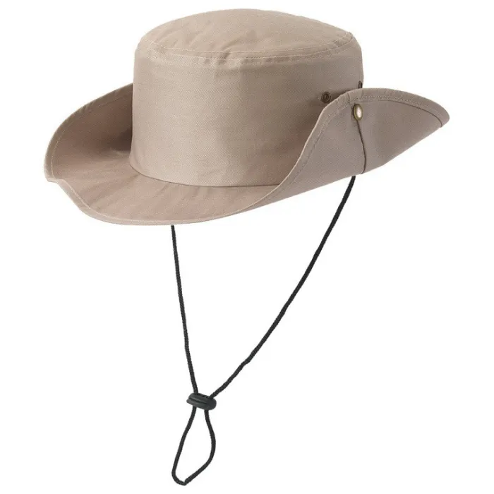 Gift Campaign Cappello poliestere tipo Safari 160 g/m2 con cordino regolabile> Cappellini Personalizzati