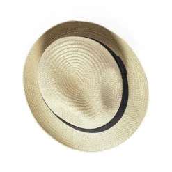 Gift Campaign Cappello regolabile dall'interno con nastro nero per personalizzare> Cappelli Di Paglia Personalizzati