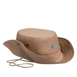 Gift Campaign Cappello safari in cotone con tesa regolabile e cordino coordinato></noscript> Cappellini Personalizzati