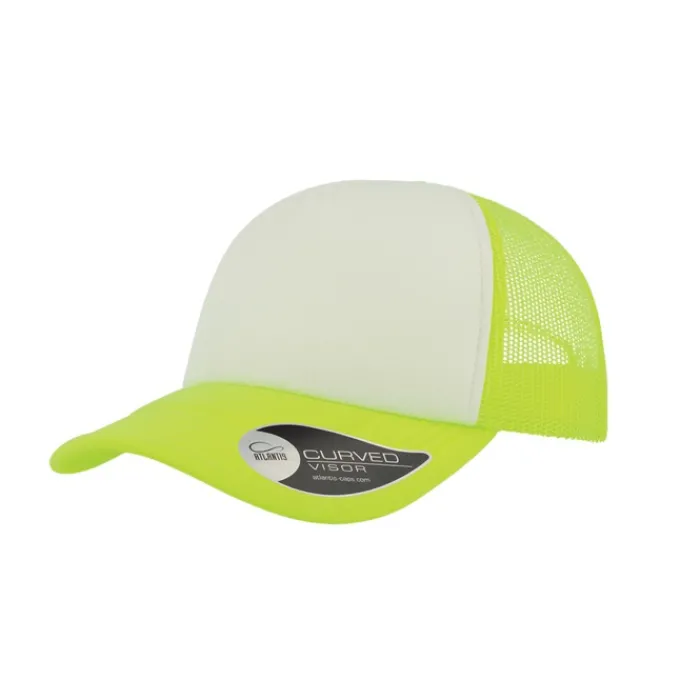Gift Campaign Cappello trucker bicolore con visiera imbottita in poliestere 80 g/m2> Cappellini Personalizzati