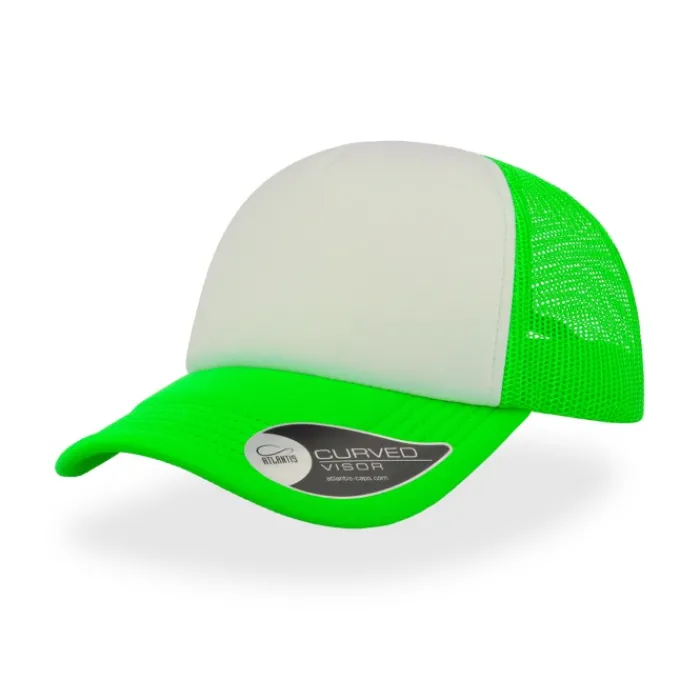 Gift Campaign Cappello trucker bicolore con visiera imbottita in poliestere 80 g/m2> Cappellini Personalizzati
