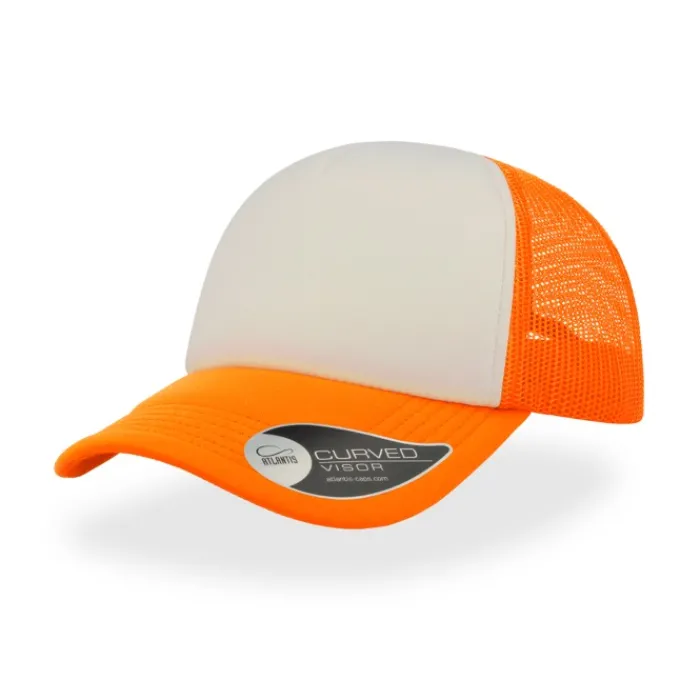 Gift Campaign Cappello trucker bicolore con visiera imbottita in poliestere 80 g/m2> Cappellini Personalizzati