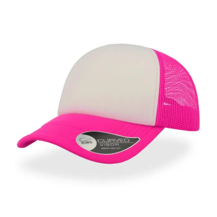 Gift Campaign Cappello trucker bicolore con visiera imbottita in poliestere 80 g/m2> Cappellini Personalizzati
