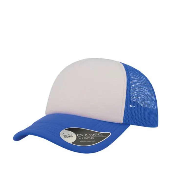 Gift Campaign Cappello trucker bicolore con visiera imbottita in poliestere 80 g/m2> Cappellini Personalizzati