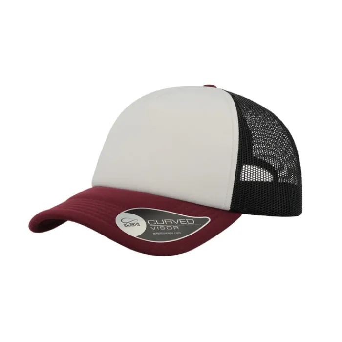 Gift Campaign Cappello trucker bicolore con visiera imbottita in poliestere 80 g/m2> Cappellini Personalizzati